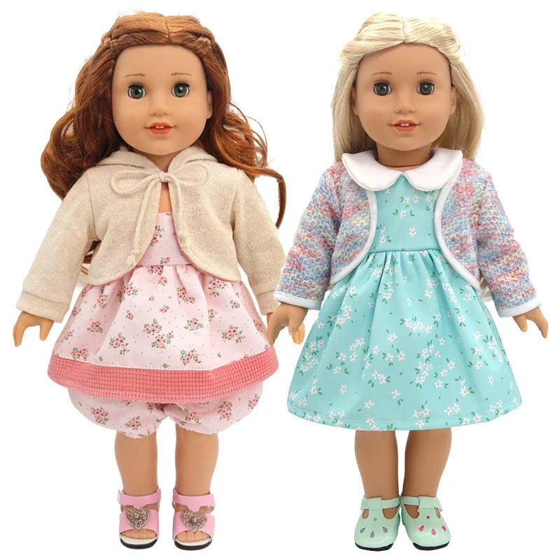 18-Inch American Girl Doll Clothes – Coat, Tights & Pants Outfit for Newborn & Baby Dolls