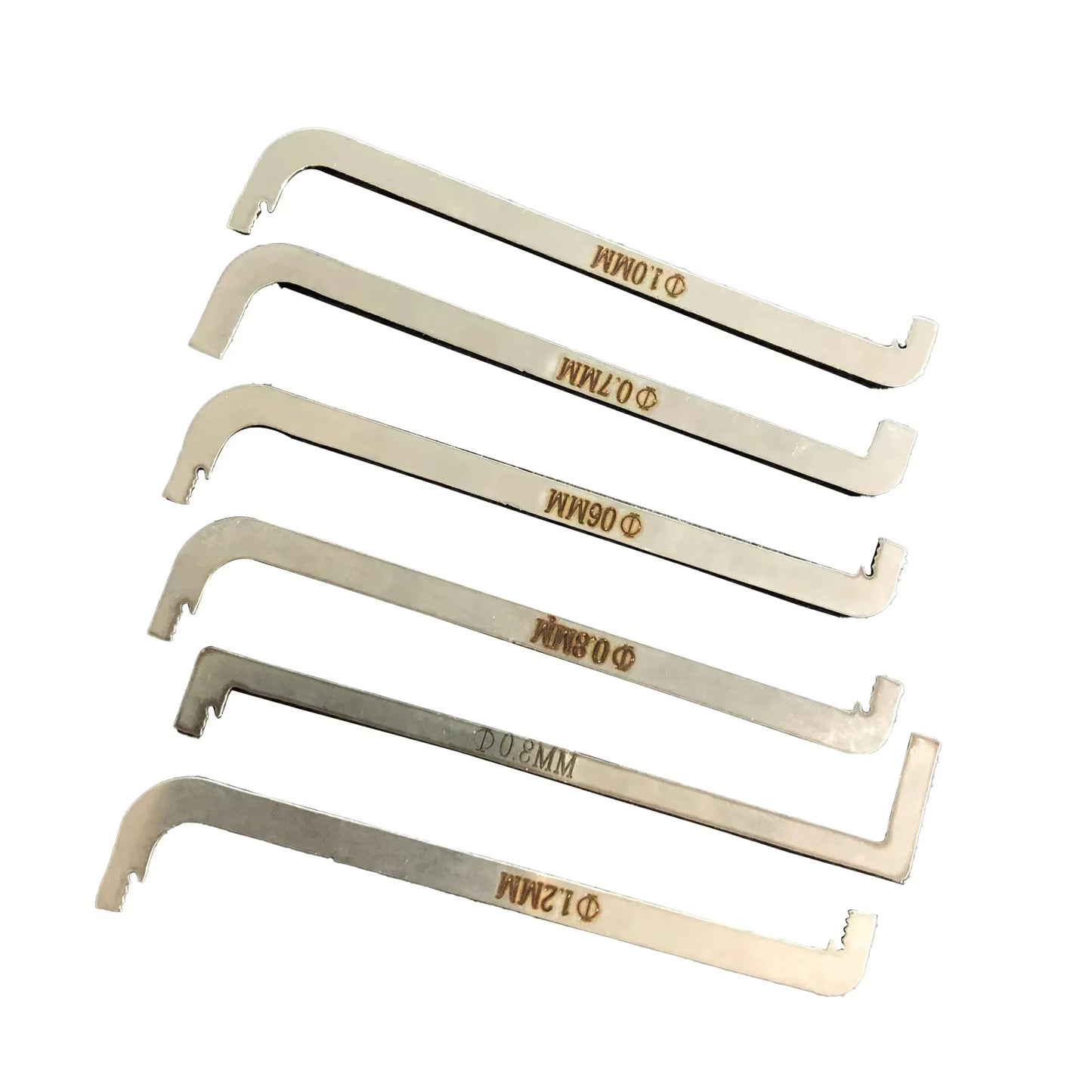 11Pcs Lock Pick Set - Double-Head Tension Wrench Turning Tools Emergency Unlock Kit for DIY Locksmith Beginners