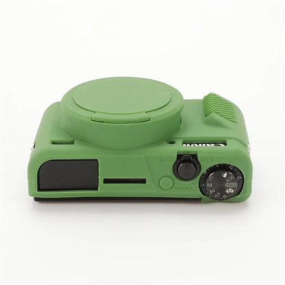 Canon G7X Silicone Camera Case - Soft Rubber Shockproof Body Cover with Lens Cap for G7X Mark II III G7XII G7X2 G7XIII G7X3