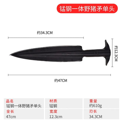 Tactical Outdoor Spearhead – Durable Gun-Head Survival & Hunting Equipment