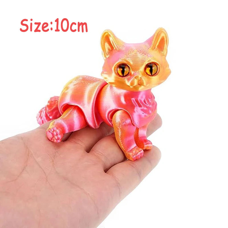 3D Printed Multi-Joint Dinosaur & Snake Fidget Toy – Movable Stress Relief Toy for Adults, Kids, Autism, and Desktop Decor