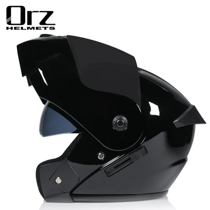 Dual Lens Full Face Motorcycle Helmet - Racing Downhill Motorbike Protective Safety Helmet Gear