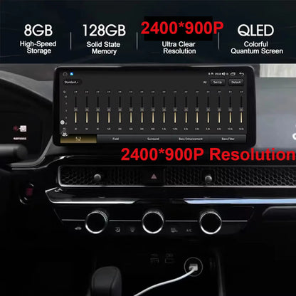 Android 15 Car Radio for Honda Civic FE/FL 2021-2023 - 12.3 Inch Multimedia Touch Screen GPS Navigation Player
