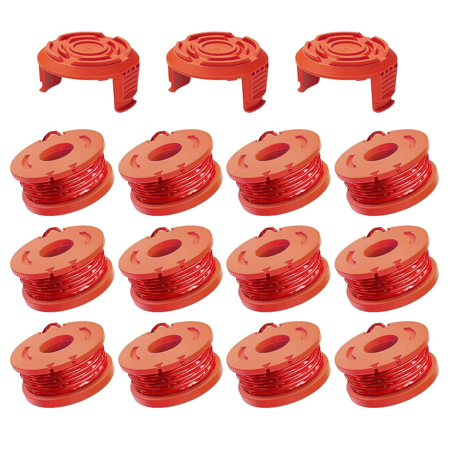 Replacement Grass Trimmer Spool Line - 10ft (3m) Edger Line Compatible with WORX WA0010, 8/15/20PCS Set