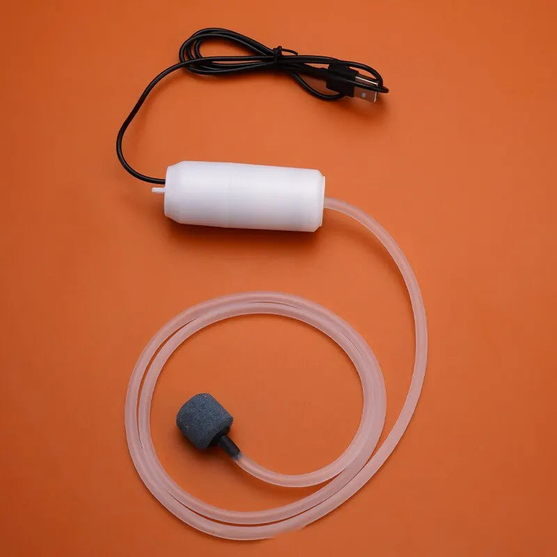 Silent Portable Mini USB Oxygen Pump - Small Oxygenator for Fish Tank, Fish Farming, Aquarium Supplies