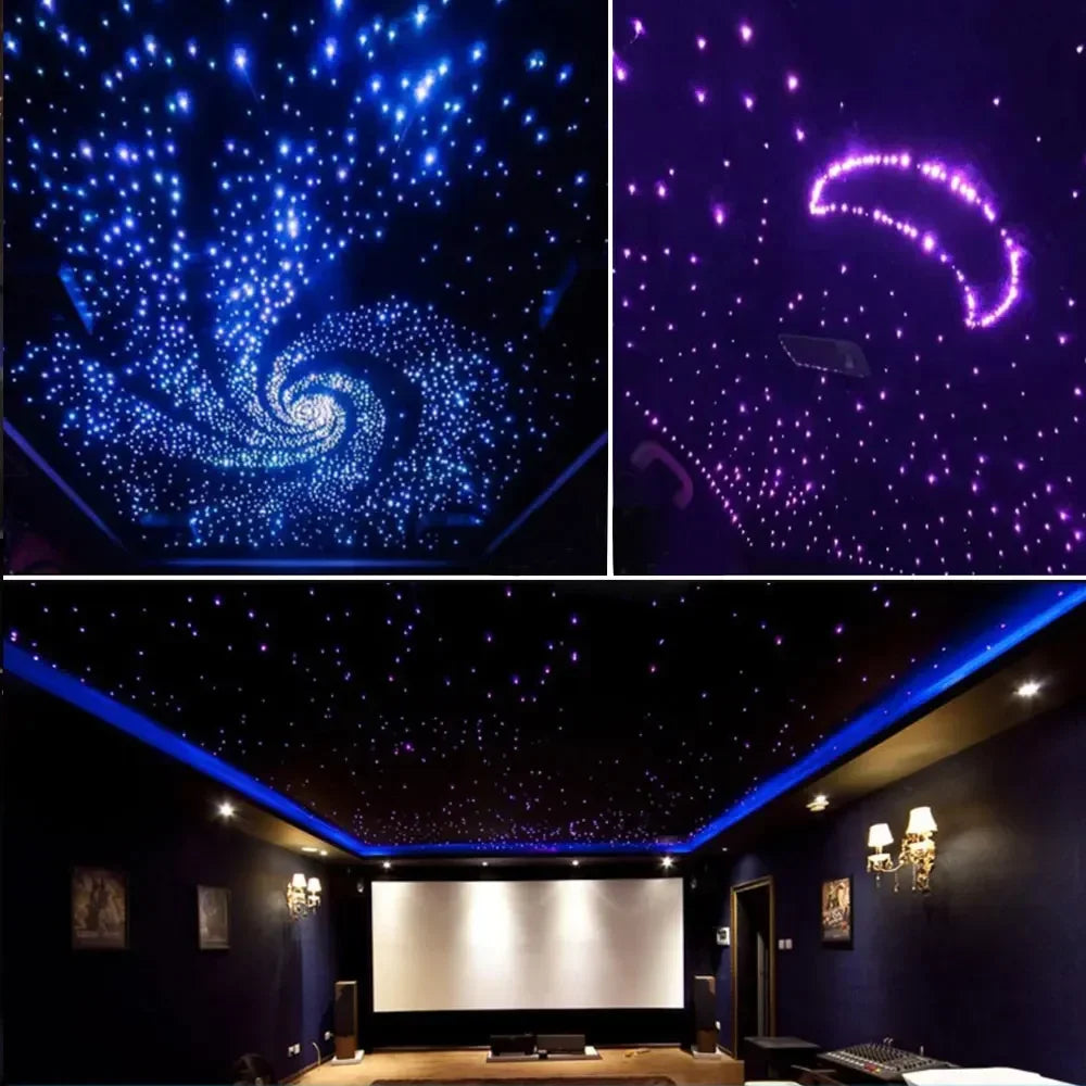 20W Dual Color Twinkle Car Roof Star Light – RGB Meteor Music APP Control, Sparkling Starry Sky Atmosphere Light