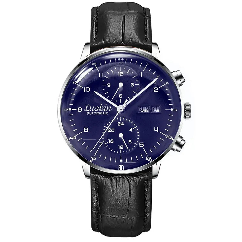 Men’s Fashion Mechanical Watch — 2023 Business Automatic Stainless Steel Luminous Designer Wristwatch