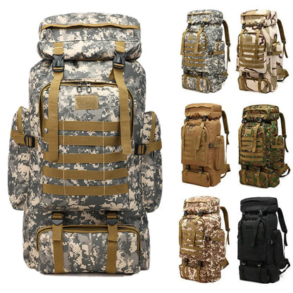 Men’s Outdoor Camouflage Backpack – Large Waterproof Military, Travel & Hiking Backpack