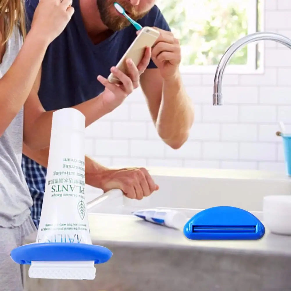Multifunction Manual Toothpaste Dispenser – Cream Tube Squeezer & Bathroom Paste Extruding Clip Clamp
