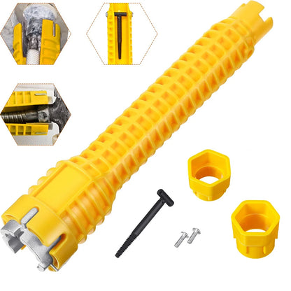 Bathroom Sink Wrench Tool – Multi-Function Plumbing Installation & Maintenance Tool for Faucet, Pipe & Angle Valve Repair