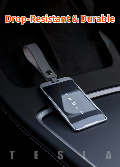 Tesla Model 3 & Model Y Key Card Protector Case – Aluminum Alloy Protective Frame Bezel Holder Tesla Accessories Cover