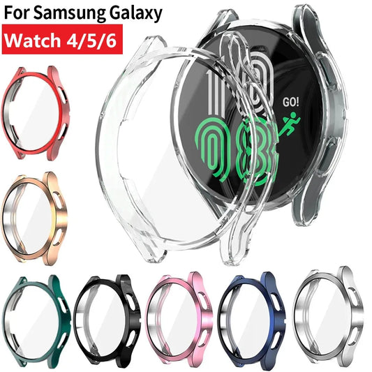 Samsung Galaxy Watch Protective Case - TPU All-Around Bumper Screen Protector for Watch 4, 5 & 6 40mm/44mm