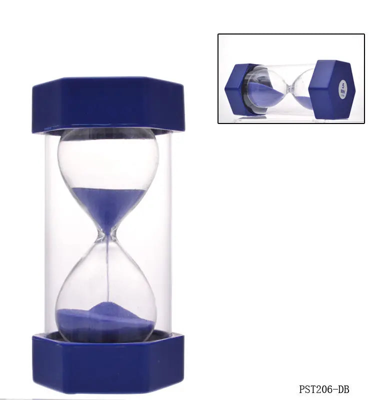 Hexagonal Sand Clock Hourglass Timer - 5/10/15/30/45/60 Minutes - Durable, Drop-Resistant for Games, Kitchen, Decor - Ideal Kid's Gift