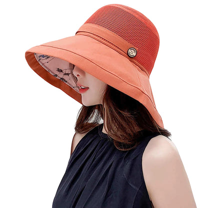 Women’s Foldable Sunshade Hat – Wide Brim UV-Resistant Hat for Travel, Camping, Fishing, Spring & Summer
