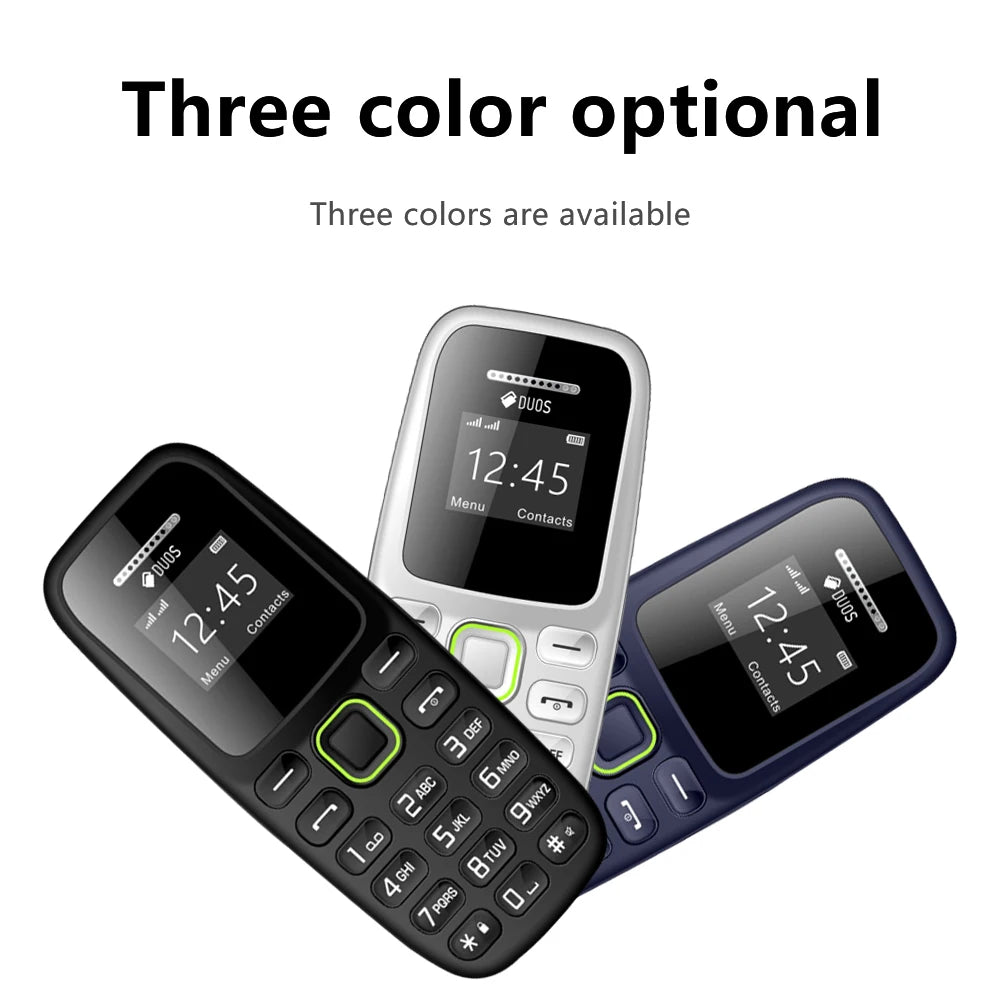 BM310 Small Mobile Phone | Unlocked Dual SIM, Bluetooth, Low Radiation, Automatic Call Recording & Compact Design