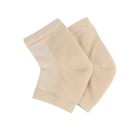Silicone Heel Socks Foot Care - Moisturizing Gel Heel Protectors for Cracked Dry Feet, Pain Relief & Plantar Support