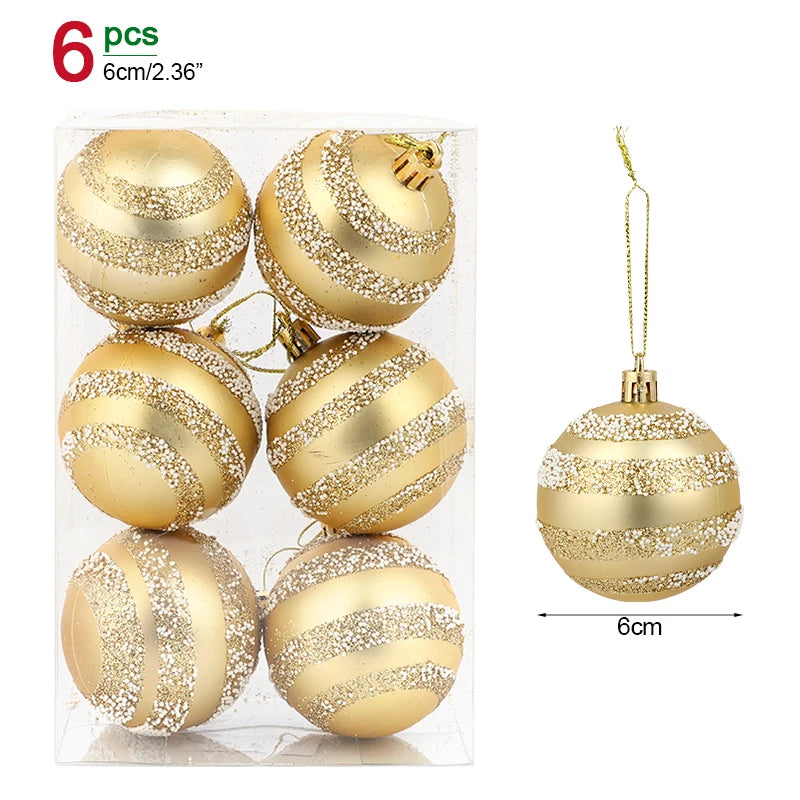 Christmas Ball Ornaments – Hanging Tree Pendants for Xmas, Home Decor, 2026 New Year & Holiday Gifts