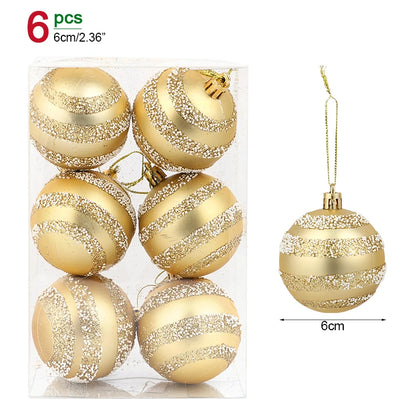 Christmas Ball Ornaments – Hanging Tree Pendants for Xmas, Home Decor, 2026 New Year & Holiday Gifts