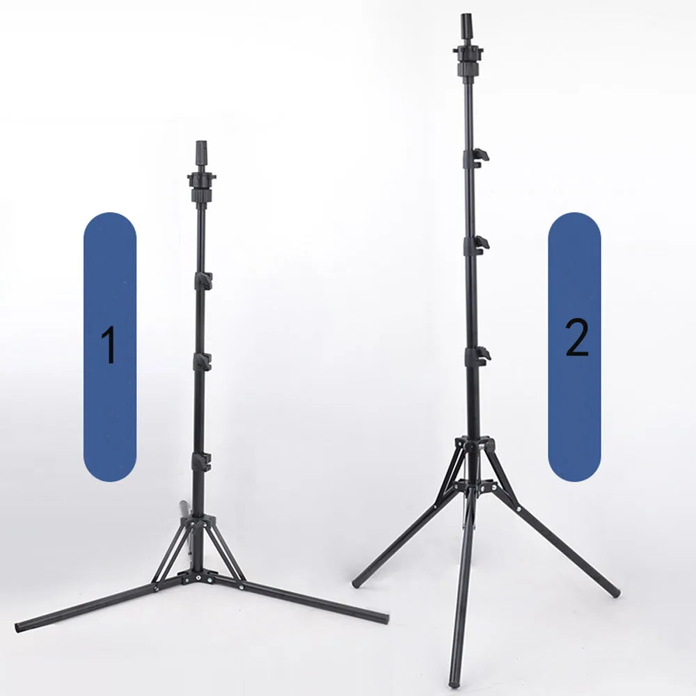 150cm Wig Stand Tripod – Mannequin Head Holder for Hairdressing, Training, and Clamp Stand