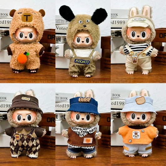 17cm Labubu V1/V2 Doll Clothes – Cosplay Outfits & Accessories | Kids Toy Gift with Various Styles