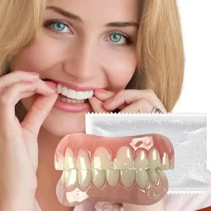 Denture Silicone Kit – Soft Denture Liners for Upper & Lower Teeth, Easy Use Dental Care Replacement Set