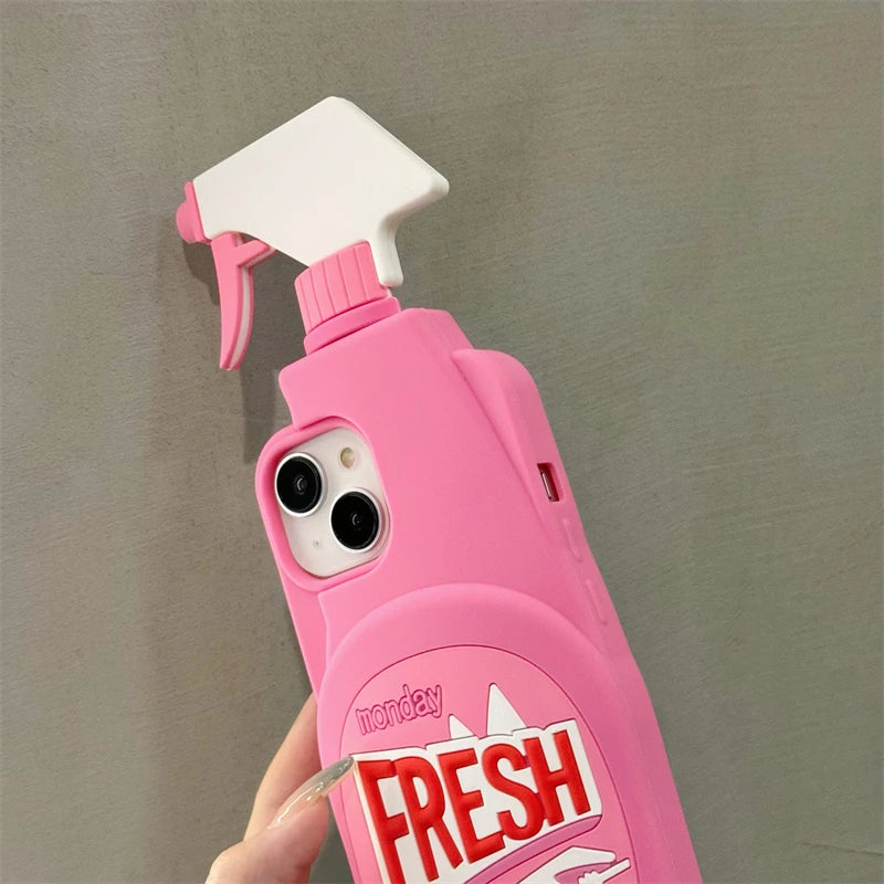 3D Cute Soft Silicone Shockproof Case for iPhone 11-16 Pro Max – Stereo Cleaner Protective Cover Accessories