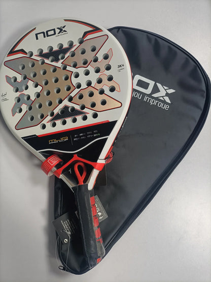 NOX Padel Tennis Racket - Carbon Fiber Diamond-Shaped EVA Sports Racquet