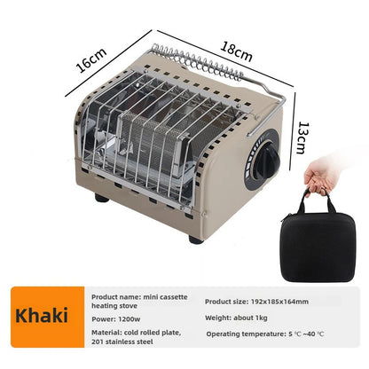 Portable Outdoor Camping Gas Heater - Mini Heating Stove for Fishing, Car Trips & Winter Camping