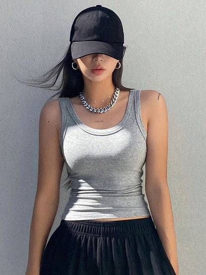 Women’s Camisole Tank Top – Soft Knit Sleeveless Summer Shirt, Tight & Sexy Outerwear Layer