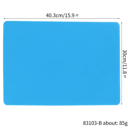 Silicone Table Protector Placemat 40x60cm – Heat Resistant, Waterproof, Non-Slip Mat for Kids Crafts & Kitchen Counter