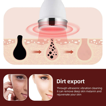 Ultrasound Skin Care Beauty Machine – High-Frequency Facial and Eye Massager for Face Lifting, Deep Cleansing, and SPA Treatment