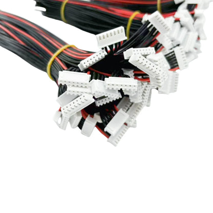 10pcs Lipo Battery Balance Charger Cables – 1S to 8S, IMAX B6 Connector, 30/20/15/10cm Single Head Wire