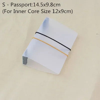 PVC Travelers Notebook Folder - Transparent File Storage Book For Japanese Stationery Office And School Supplies