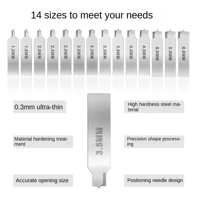 MS108 Flat Bottom Hole Drilling Tool Set with Handle – Etched Sheet Craft Knife for Model Building & DIY Military Kits