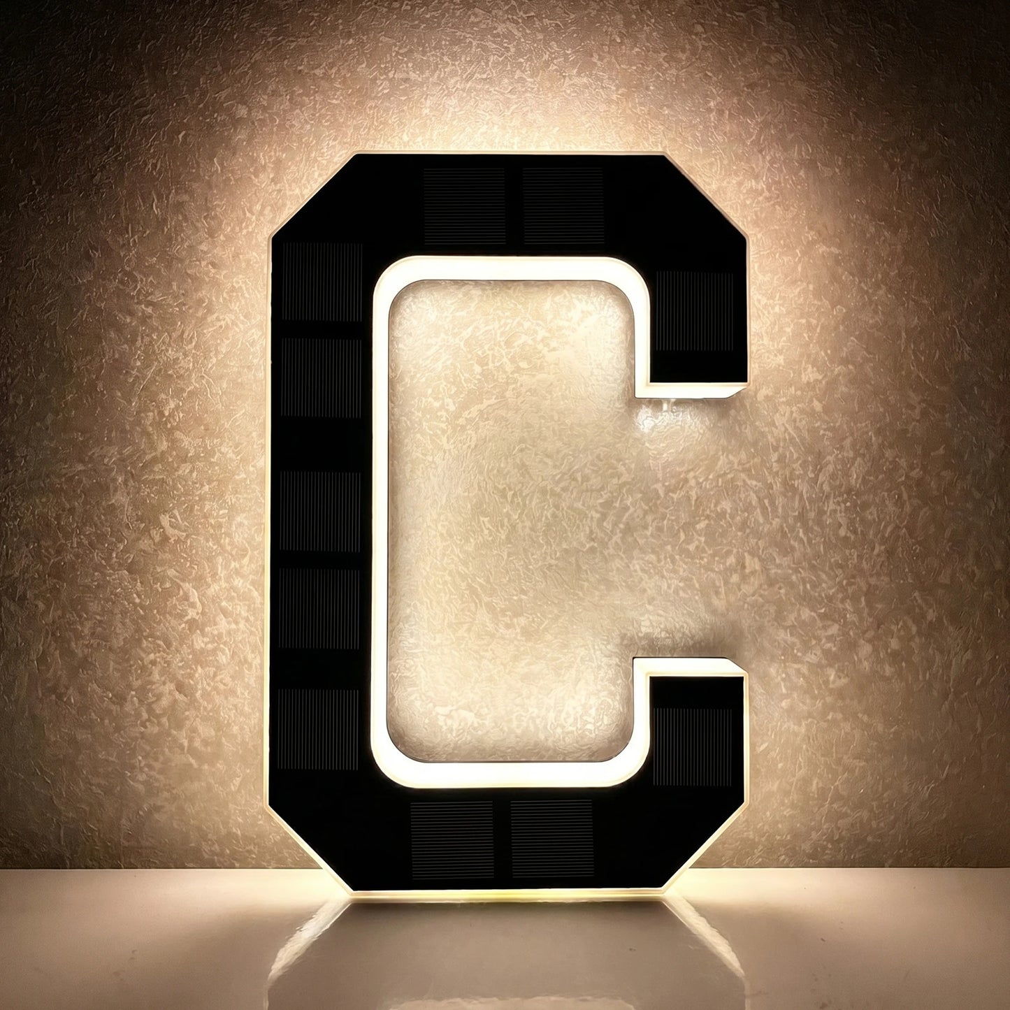 Solar LED House Number Light - Waterproof Light-Up Address Sign for Outdoor Home Decor