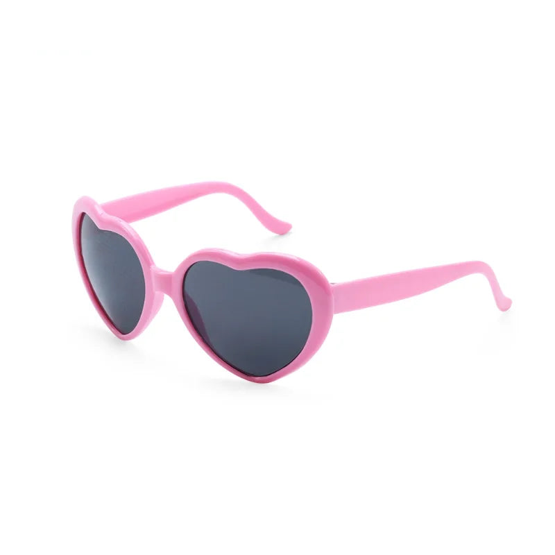 Women’s Fashion Heart-Shaped Glasses Watch - Nighttime Light Diffraction to Heart Shape, Stylish Female Sunglasses