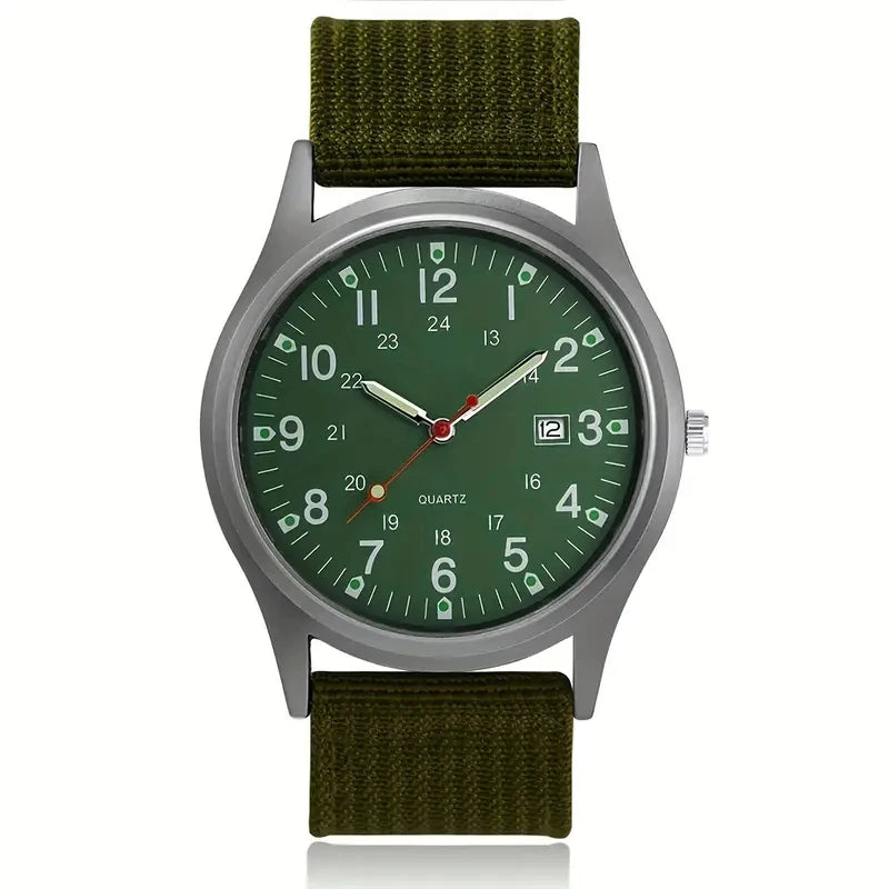 Luxury Men’s Quartz Watch - Waterproof Big Dial Wristwatch with Luminous Hands Fashion Design