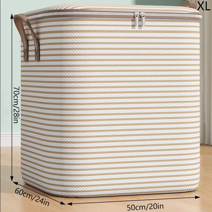 Large Capacity Non-Woven Storage Bag – Household Closet Organizer for Quilts, Clothes & Toys, Foldable Wardrobe Storage Solution
