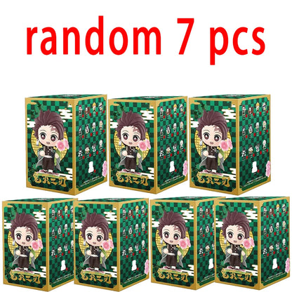 Anime Demon Slayer Blind Box Figures — 1-12pcs Tanjiro & Nezuko PVC Model Ornaments, Kids Christmas & Halloween Gift