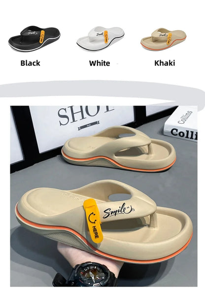 Men's & Women's Flip Flops – Non Slip Thick Sole Slippers, Super Soft Indoor & Outdoor Beach Sandals