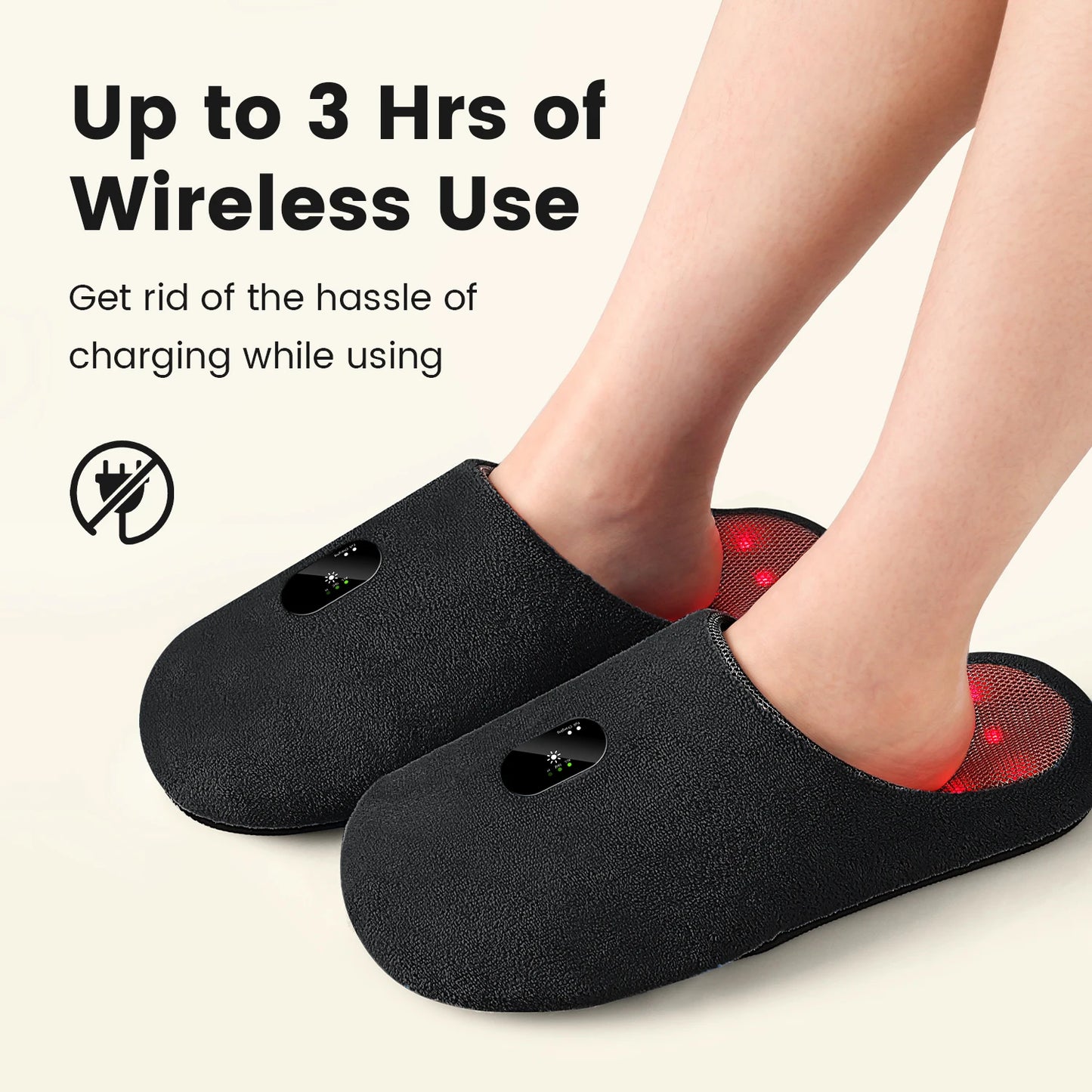 Rechargeable Red Light Therapy Device for Feet – 460nm, 660nm & 850nm Pulse Treatment for Inflammation & Itchiness at Home