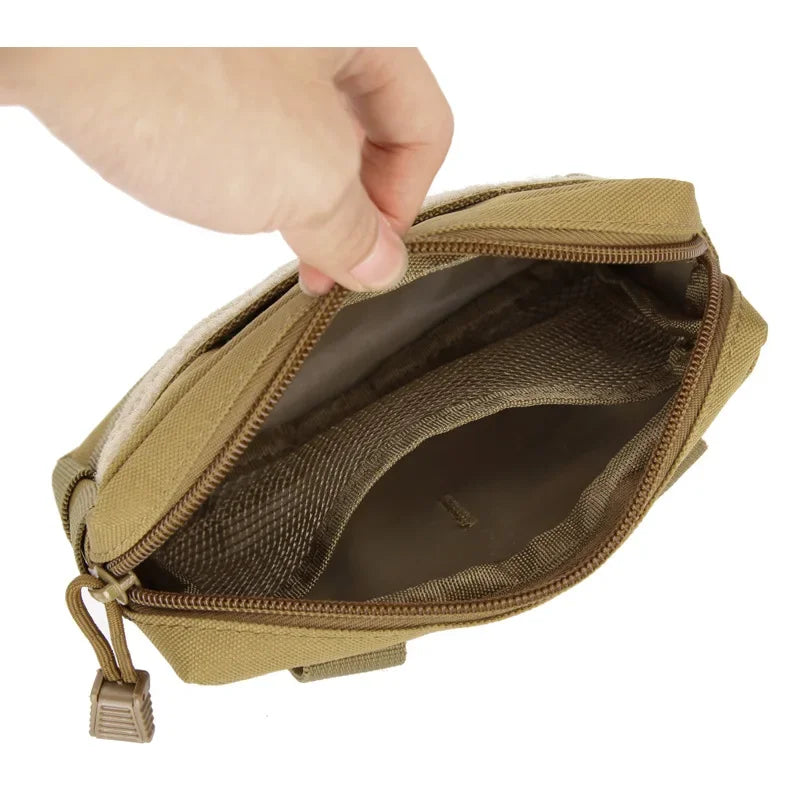 Tactical Waist Bag - Nylon Molle EDC Tool Pouch, Outdoor Camping Fanny Pack, Phone Wallet and Hunting Belt Purse