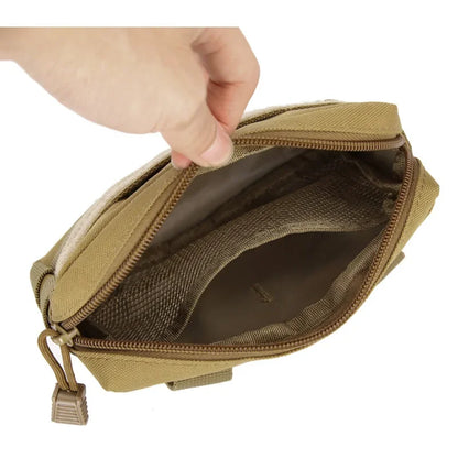 Tactical Waist Bag - Nylon Molle EDC Tool Pouch, Outdoor Camping Fanny Pack, Phone Wallet and Hunting Belt Purse