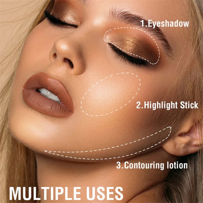 Waterproof Pearlescent Eyeshadow Pencil – 8 Colors, Glitter Shimmer Eye Shadow & Highlighter Pen for Long-Lasting Eye Makeup