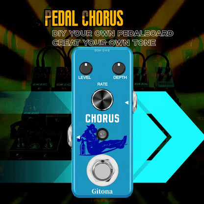 ZIKZIC Guitar Pedals Noise Gate Flanger Equalizer Delay Acoustic Plexion Overdrive Gitona Chorus Metal Distortion Fuzz Rowin