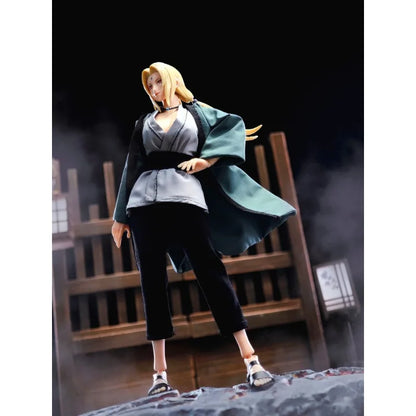 Naruto Anime Figure Accessories - 1/12 Scale Mini Robe, Skirt and Bamboo Hat for SHF Action Figures