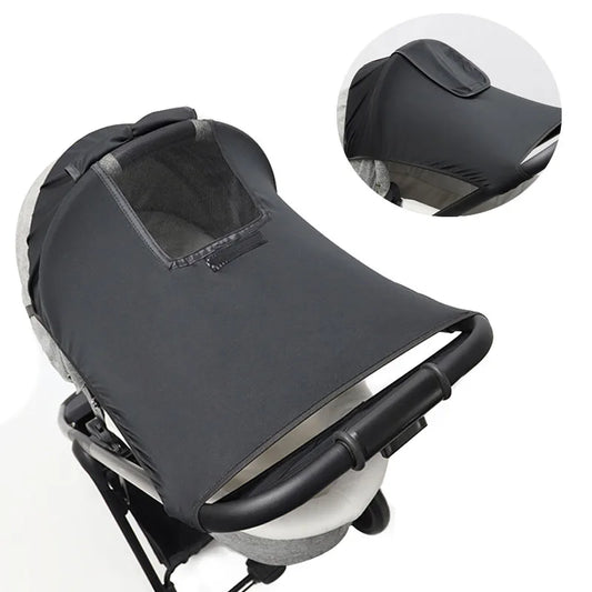 Universal Baby Stroller Sun Shade - UV Protection Canopy Cover for Infant Prams & Car Seats