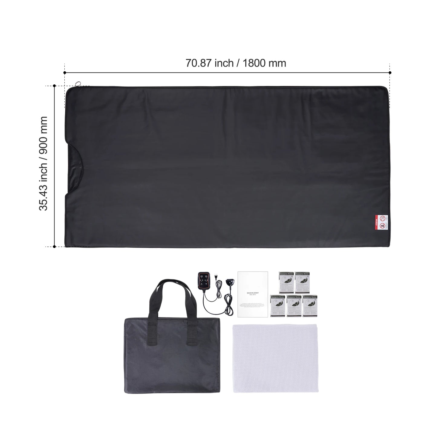 VEVOR Sauna Blanket for Detoxification – Portable Far Infrared Sauna, Adjustable Temperature & Timer for Home Relaxation