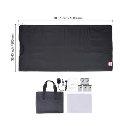 VEVOR Sauna Blanket for Detoxification – Portable Far Infrared Sauna, Adjustable Temperature & Timer for Home Relaxation