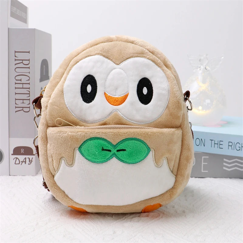 Pokemon Plush Shoulder Bag - Gengar Lucario Mimikyu Snorlax Pikachu Anime Kawaii Toy Gift for Kids